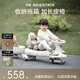 貝易（BEIE）皇室扭扭車(chē) 嬰兒童車(chē)1-3歲搖搖車(chē)防側翻搖擺車(chē)拖箱款禮物 卡其色