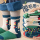 棉十三兒童襪子冬季加厚加絨男童襪秋冬季中大童中筒襪寶寶毛圈襪5雙裝