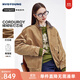 Navigare意大利小帆船燈芯絨外套巴恩風(fēng)女裝2025秋季新款棉質(zhì)休閑翻領(lǐng)夾克 摩卡慕斯 M
