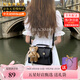 BLACKKISS包包女包小方包英倫劍橋包斜挎包生日禮物送女生包單肩包休閑包 黑色(版本)