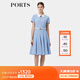 PORTS寶姿春季新品女裝少女感優(yōu)雅百褶連衣裙ALP8D075NWB011 大西洋藍(lán) M (6)