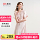 美標（MEIBIAO）商場(chǎng)同款真絲禮物睡裙女夏19姆米絲綢睡衣性感桑蠶絲連衣裙家居服 灰粉 M (160/84A)