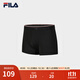 FILA 斐樂(lè )官方男士?jì)妊?025夏季新款休閑舒適透氣涼感短褲平角褲 正黑色-BK XL