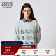 Teenie Weenie小熊女裝設計感紅色衛衣寬松韓版美式慵懶chic風(fēng)上衣 中灰色 M (165)