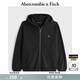 Abercrombie & Fitch男裝女裝情侶裝25春季經(jīng)典小麋鹿運動風寬松連帽衛(wèi)衣KI122-5251 黑色 L (180/108A)