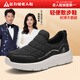 足力健防滑老人鞋女新年秋冬季新款媽媽鞋一腳蹬輕便布鞋戶(hù)外運動(dòng)休閑鞋