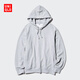 優(yōu)衣庫男女裝情侶連帽衛衣長(cháng)袖運動(dòng)衫外套休閑百搭25新款475378 05 天灰色 XL /180/108B