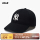 MLB帽子男女軟頂棒球帽虞書欣明星同款運(yùn)動(dòng)鴨舌帽3ACP6601N-50BKS-F