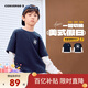 匡威Converse男女童純棉拼接假兩件長(cháng)T2025年秋季新款時(shí)尚舒適上衣