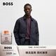 BOSS博斯【禮物】男士褶皺面料輕盈填充襯衫式外套 404-深藍色 S