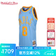 MITCHELL & NESS復(fù)古球衣AU球員版NBA湖人隊(duì)科比籃球服運(yùn)動背心 科比布萊恩特01-02賽季 S