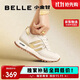 百麗周雨彤同款小金甘2025新復古女商場(chǎng)休閑鞋A8D1DCM5 米色/金色 37