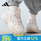 阿迪達(dá)斯 （adidas）三葉草女鞋 秋季新款時(shí)尚運(yùn)動(dòng)鞋厚底顯高老爹鞋低幫耐磨休閑鞋 IG6049/紫灰粉/白 39