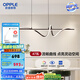 歐普（OPPLE）/花語/防眩線型吊燈Ra95呵護(hù)光智能吸頂燈無主燈客臥套餐DD 【呵護(hù)光+智控】花語黑色 餐廳