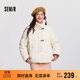 森馬（Semir）森馬羽絨服女新中式仿兔毛領(lǐng)短款保暖外套24冬新款109724113017