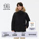 KOLON SPORT/可隆防水羽絨服 男子戶外保暖防風(fēng)透濕中量鵝絨夾克 LHDJ4WTT97-BK 黑色 XL