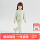 笛莎（DEESHA）女童套裝2025秋季芭蕾風(fēng)蕾絲蝴蝶結裝飾套裝 淺豆綠 140