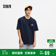 森馬（Semir）短袖T恤男海灘度假衣服撞色手繪印花2025夏上衣寬松109325100121