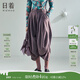 日著(zhù)（rizhuo）原創(chuàng  )設計女褲2024夏季新款小眾別致闊腿褲休閑寬松哈倫牛仔褲 唰粉 XL