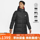 耐克NIKE羽絨服男中長(cháng)款連帽 FLD PARKA外套 DV1134-010黑L