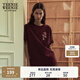 Teenie Weenie小熊T恤女2025年夏季新款活力清新休閑上衣圓領(lǐng)短袖T恤女 A-酒紅色 L