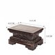 詩(shī)亭坊佛臺底座加高供桌香案家用佛像階梯佛像底座加高長(cháng)方形實(shí)木雕刻觀(guān) 長(cháng)60*寬40*高18 黑檀木