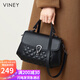 viney包包女包牛皮斜挎媽媽包高端手提單肩包生日禮物高級感送女友老婆