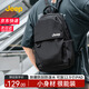 JEEP輕便雙肩包男士休閑通勤小型迷你背包隨身多功能旅游包大學(xué)生書(shū)包 黑色