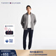 TOMMY HILFIGER【柔順雙面布】秋冬男裝純色休閑抽繩束腳運動(dòng)針織衛褲32361 藏青色DW5 L
