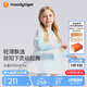moodytiger[開學(xué)禮]女童仙女T恤長(zhǎng)袖春夏款打底衫假兩件輕薄涼感兒童防曬衣