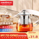 金灶（KAMJOVE）泡茶壺飄逸杯 耐熱玻璃茶具功夫辦公室花茶壺 茶水分離杯茶壺家用 A-02 500ml