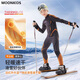 moonkids兒童速干衣滑雪服冬季男童運動(dòng)套裝大童保暖內衣褲戶(hù)外訓練服內搭 27521黑橙色 110 /120 【推薦身高105-125cm】