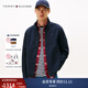 TOMMY HILFIGER【休閑立領(lǐng)】男裝拼色鑲邊口袋通勤商務(wù)行政單夾克外套34470 【4470】藏青色DW5 M （推薦：135-150斤）