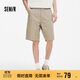 森馬（Semir）休閑短褲男復古流行工裝褲2025夏季直筒褲子純色百搭109325125101