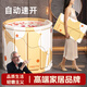 WCZ泡澡桶折疊大人家用洗澡桶兒童成人全身沐浴游泳泡浴浴缸浴盆浴桶 豪華款免安裝速開合智能鎖溫日光黃