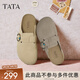 他她（TATA）復(fù)古勃肯鞋女厚底包頭拖鞋外穿穆勒鞋2025夏新款 灰色 37