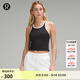 lululemon丨Ebb to Street女士短款工字運動(dòng)背心*Contrast LW1EWFS 黑/白 XL /12