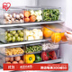 愛(ài)麗思（IRIS）冰箱收納盒廚房食品級果蔬雞蛋速食保鮮冷藏冷凍儲存盒收納神器絲 STC69淺型有蓋款-1個(gè)裝