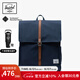 Herschel加拿大赫行 經(jīng)典系列City雙肩包方形通勤電腦背包書包 經(jīng)典藍(lán)色