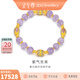 金至尊（3D-GOLD)紫氣東來黃金手鏈紫水晶多巴胺彩色古法足金999手串生日禮物計(jì)價(jià) 總重26.23克（金重17.55克）