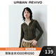 UR2025秋季新款女時(shí)尚連帽愛(ài)心蝴蝶結拉鏈修身外套UYB150001 咖棕 L