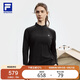 FILA 斐樂(lè )官方女子針織長(cháng)袖上衣2025秋健身運動(dòng)半拉鏈簡(jiǎn)約長(cháng)T