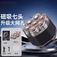 飛利浦（PHILIPS）同款德國進(jìn)口光頭神器剃光頭專(zhuān)用磁吸七刀頭自助理發(fā)器成人電動(dòng)大功率剃須刀 槍色七刀頭標配+原裝刀頭