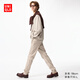 優(yōu)衣庫男裝女裝EZY DENIM牛仔褲/水洗產(chǎn)品褲子加長(cháng)款25新款479315 32 深米色 XL /180/96B