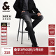 杰克·瓊斯（JACK&JONES）男裝四季恒溫彈力柔軟舒適903直筒牛仔褲男潮流百搭褲子品牌男褲 134深灰牛仔 寬松直筒，卡碼拍小 31 175 W31/L30