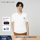 TOMMY HILFIGER【平紋針織】夏季男純棉商務(wù)休閑簽字體刺繡翻領(lǐng)短袖T恤POLO 白色YCI L （推薦：150-165斤）