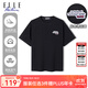 ELLE ACTIVE簡(jiǎn)約百搭寬松T恤男裝夏季基礎時(shí)尚運動(dòng)休閑吸汗透氣短袖上衣 黑色 L