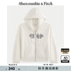 ABERCROMBIE & FITCH【經(jīng)典LOGO】女裝25秋冬新款美式寬松衛衣連帽外套KI185-5011 奶油色 S (165/92A) 尺碼偏大，建議小一碼