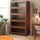 記憶旅行 書(shū)架置物架落地書(shū)柜儲物柜一體靠墻收納家用帶門(mén)防塵展示柜子