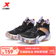 特步（XTEP）【門(mén)店同款】2024冬季新款御風(fēng)TD實(shí)戰籃球鞋男 黑/藤蘿紫 44